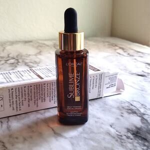 L'Oreal Sublime Bronze Self Tanning Facial Drops Hyaluronic Acid 1.0 Fl Oz